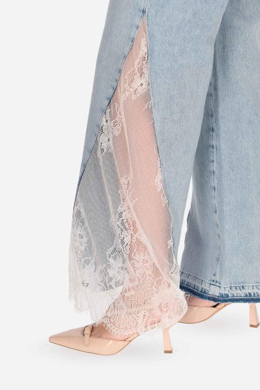 PANT.DENIM C/PIZZO