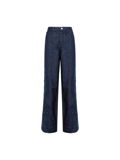 PANT.DENIM RICAMATO