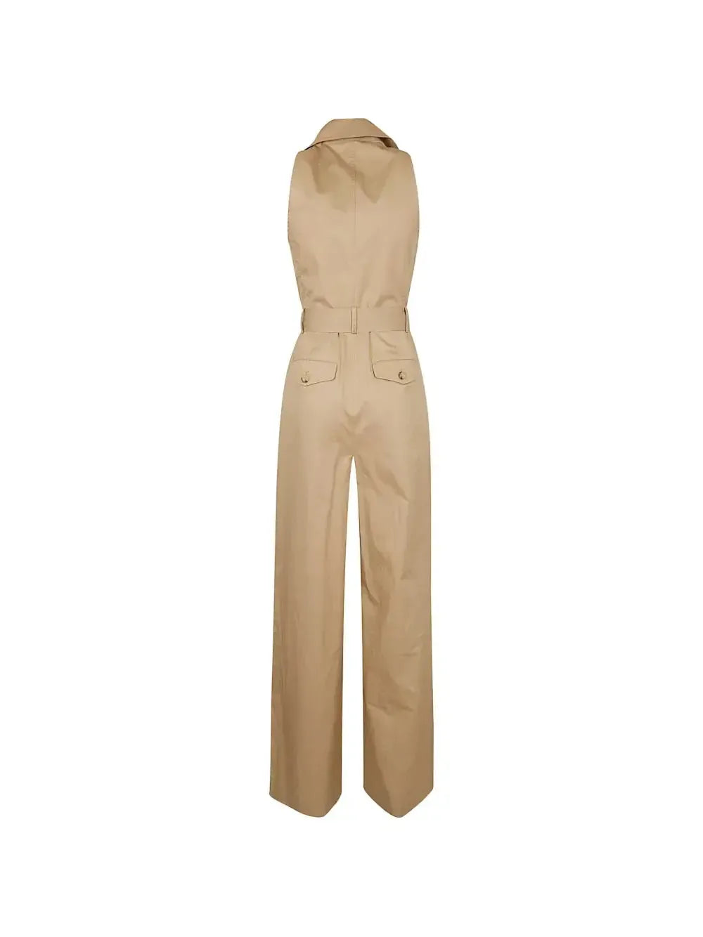 WOVEN-WIDE LEG-JUMPSUIT