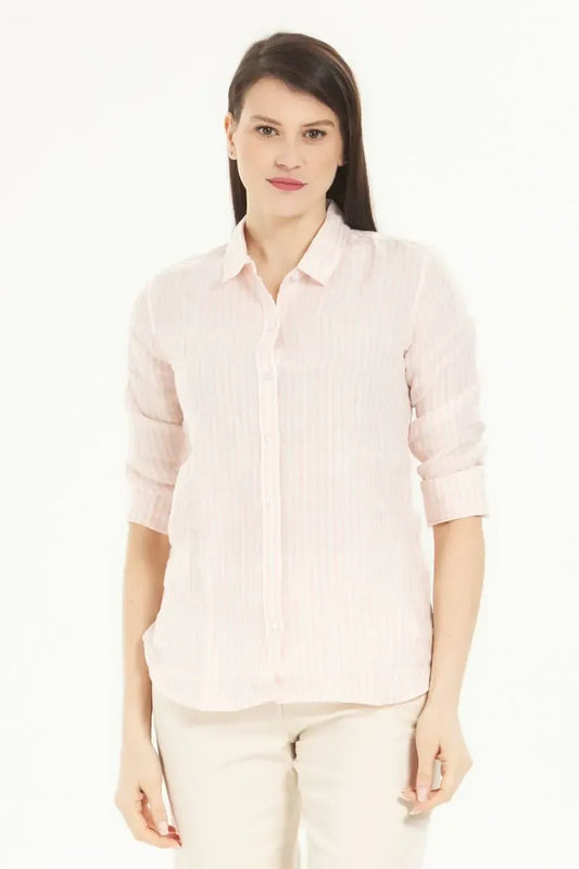 MARINE SHIRT PINK STRIPE