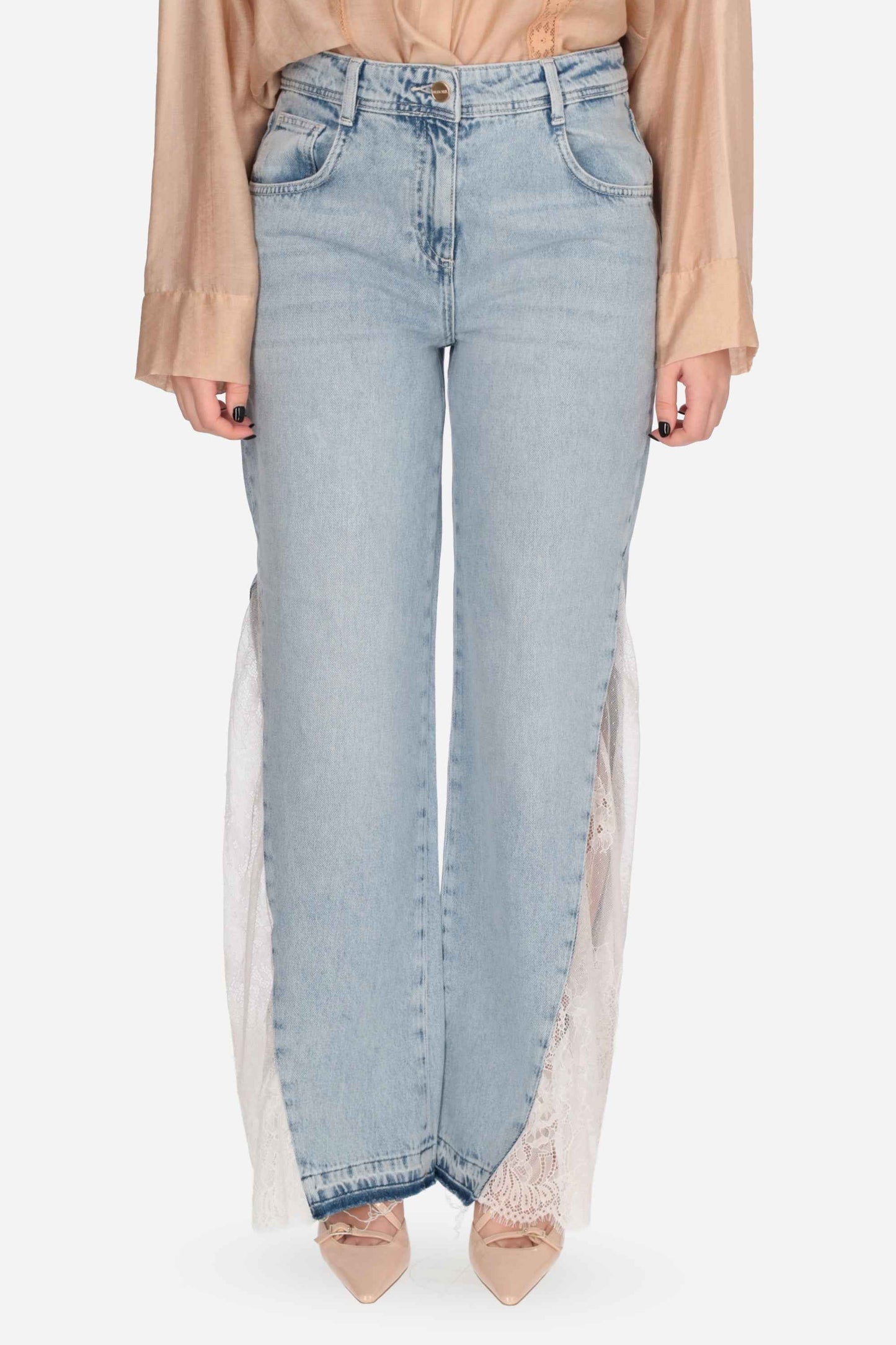 PANT.DENIM C/PIZZO