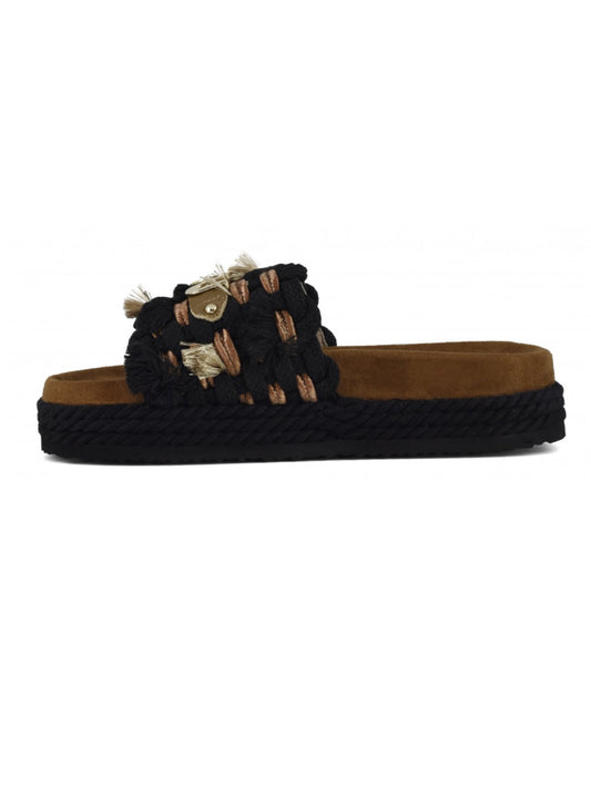 MONOBAND ROPE SANDAL FRINGES