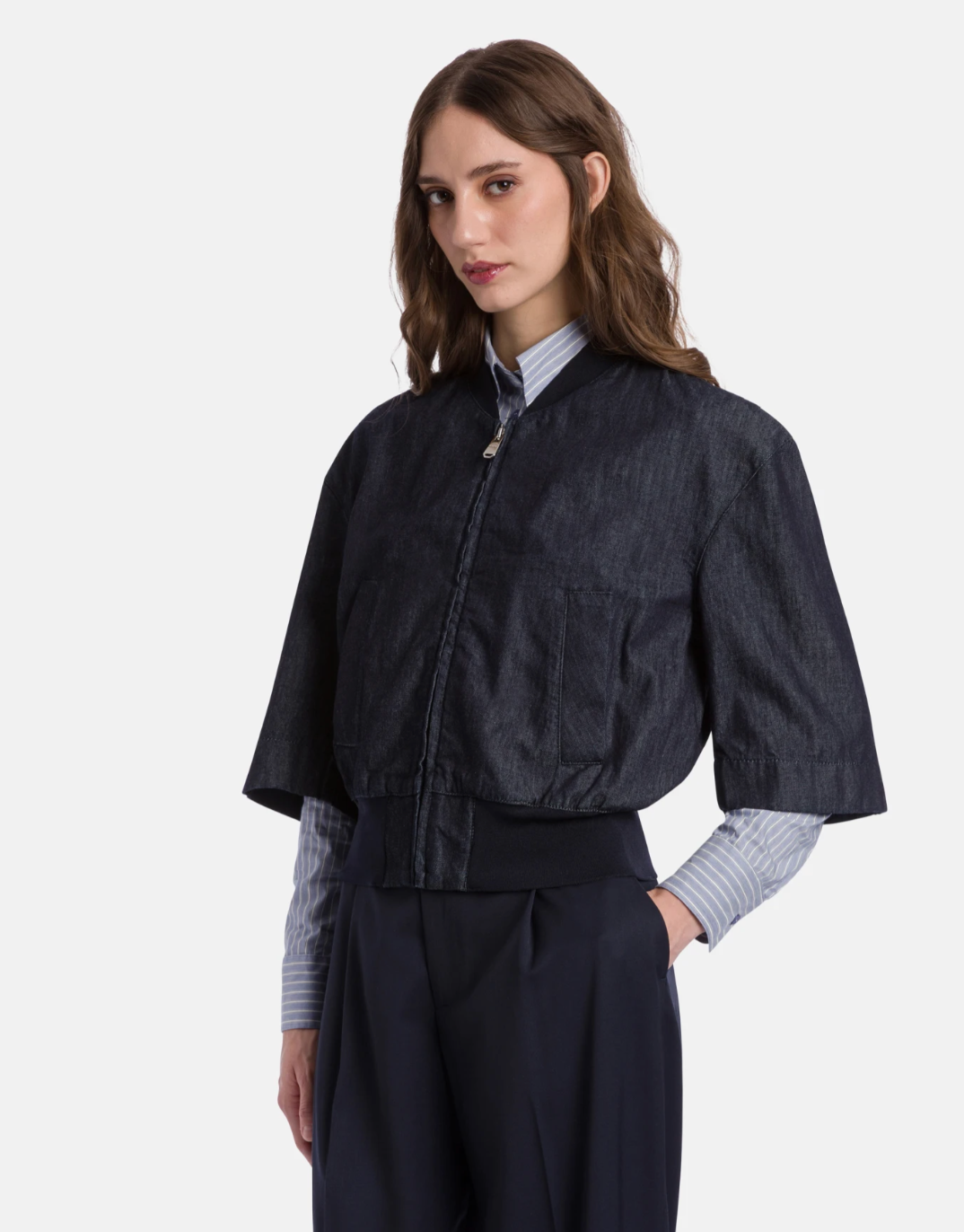 BOMBER REGULAR IN DENIM