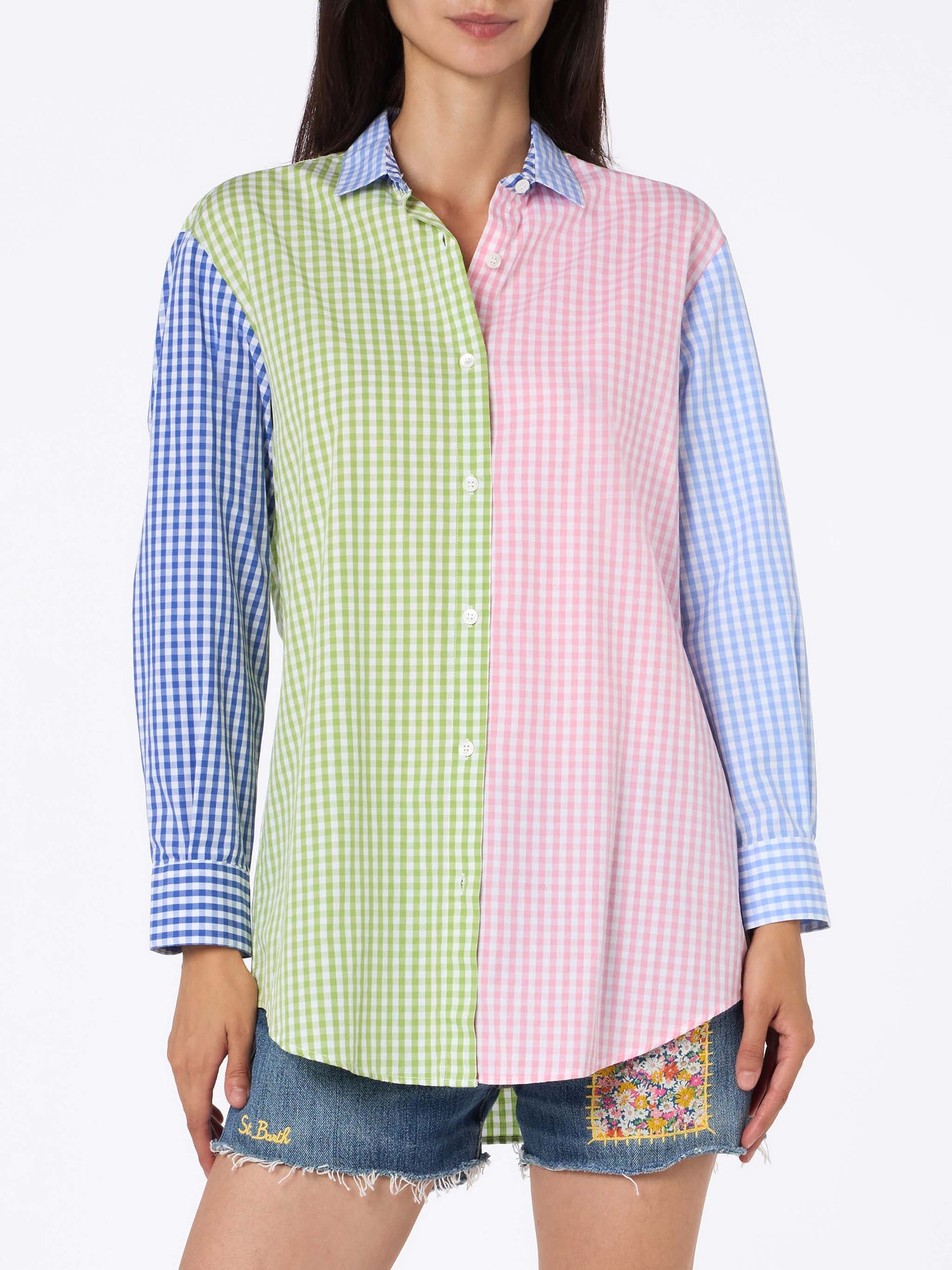 BRIGITTE- COTTON STRIPES MID V TEQUILA 21 EMB