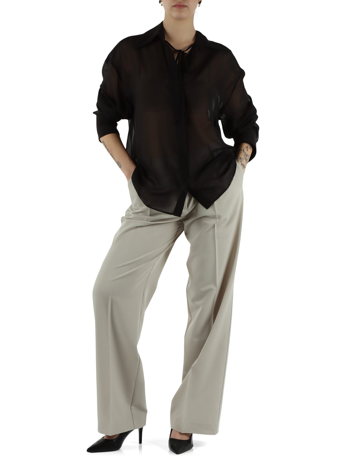 ANANAS CAMICIA CHIFFON