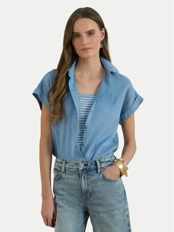 BROONO-SHORT SLEEVE-BUTTON FRONT
