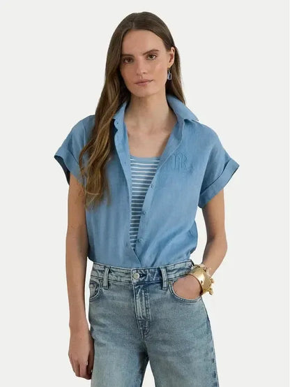 BROONO-SHORT SLEEVE-BUTTON FRONT